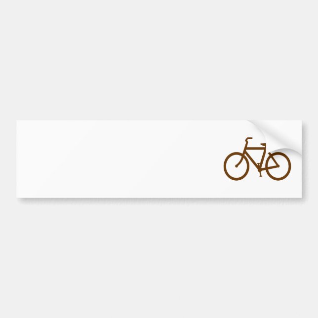 Adesivo Para Carro Bicicleta Marrom (Frente)