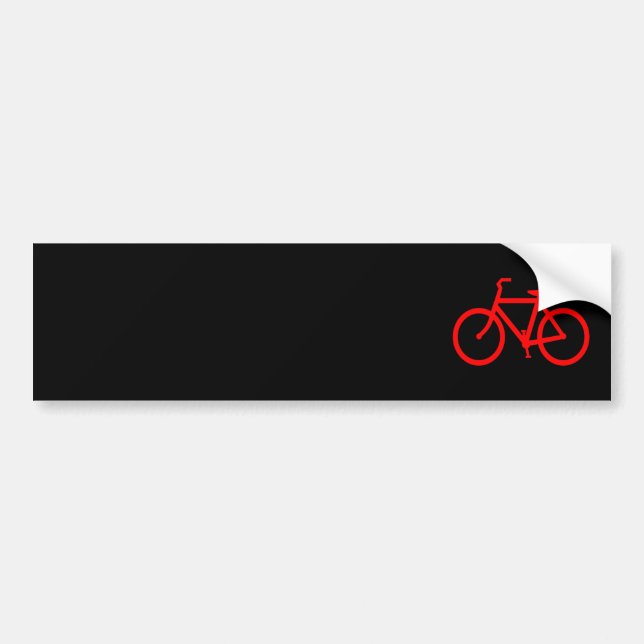 Adesivo Para Carro Bicicleta Vermelha (Frente)