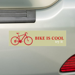 Adesivo Para Carro bicicleta vermelha, ciclismo