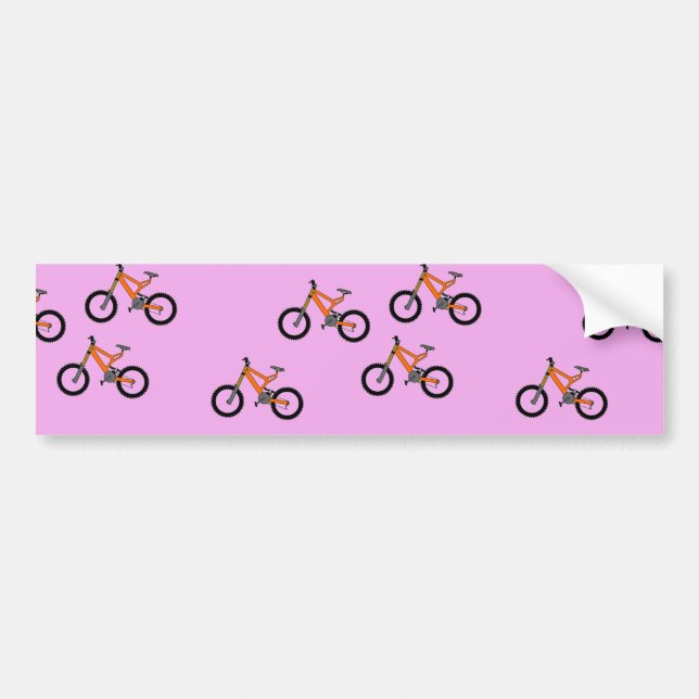 Adesivo Para Carro Bicicletas a rosa (Frente)