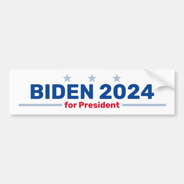 Adesivo Para Carro Biden 2024 para-choques (Frente)