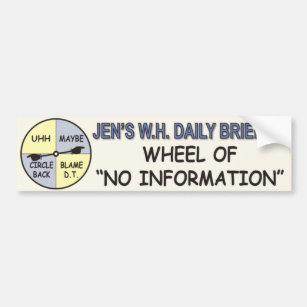 Adesivo Para Carro Biden Daily White House Briefing Bumper Sticker