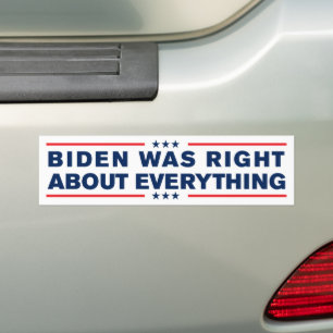 Adesivo Para Carro Biden Estava Certo Sobre Tudo Anti-Trump