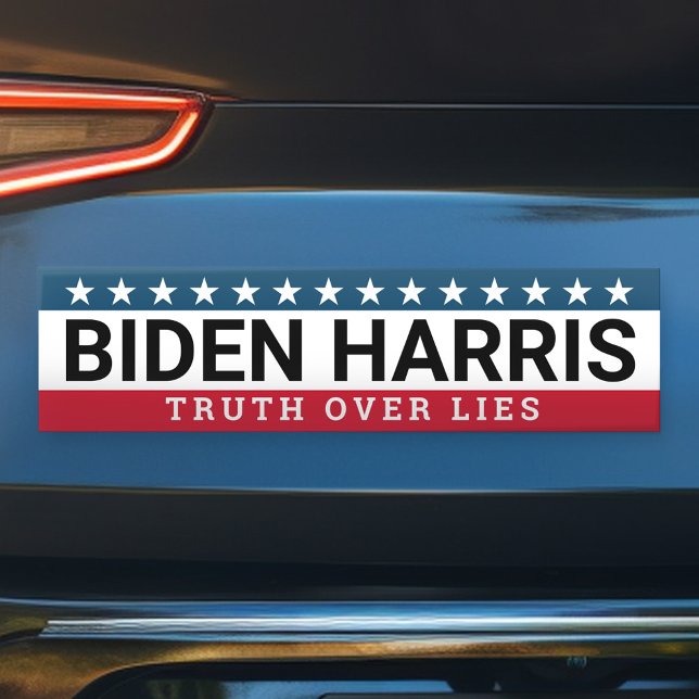 Adesivo Para Carro Biden Harris 2020 2024 - Verdade Sobre Mentiras (Biden Harris Bumper Sticker)