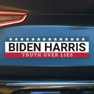 Adesivo Para Carro Biden Harris 2020 - A Verdade Sobre Mentiras