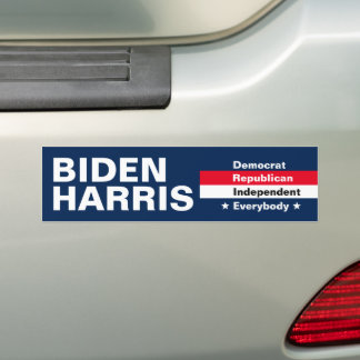 Adesivo Para Carro Biden Harris Eleição Blue White Tipos de Eleitores