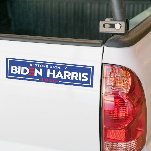 Adesivo Para Carro BIDEN HARRIS: Restaure dignidade (No caminhão)