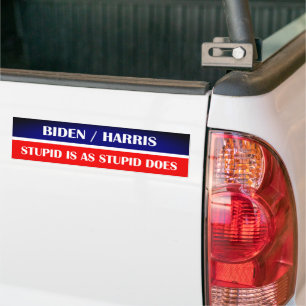 Adesivo Para Carro Biden Harris Stupid é tão estúpido!