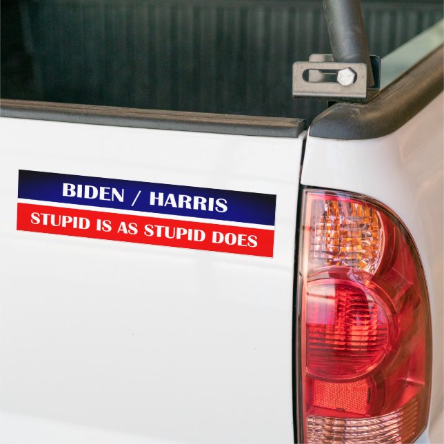Adesivo Para Carro Biden Harris Stupid é tão estúpido! (No caminhão)