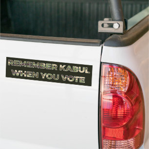 Adesivo Para Carro Biden Lembrar-se de Kabul (Camo) Bumper Sticker