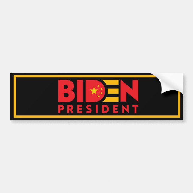 Adesivo Para Carro Biden para Presidente da China (Frente)