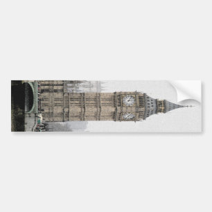 Adesivo Para Carro Big Ben London (Watercolor)