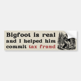 Adesivo Para Carro Bigfoot é real e eu o ajudei a cometer fraude fisc