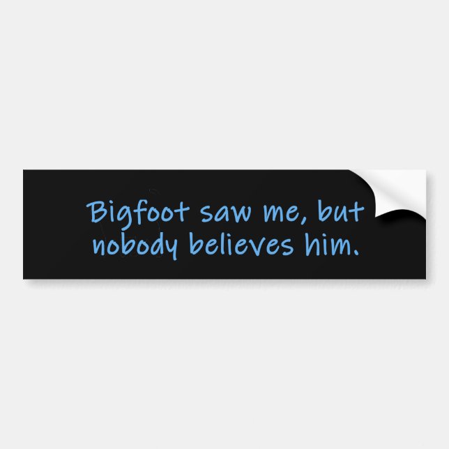 Adesivo Para Carro Bigfoot Me Viu (Frente)