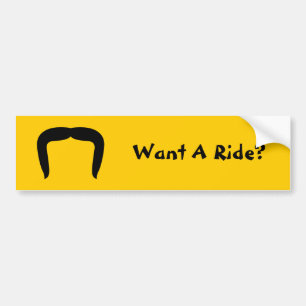Adesivo Para Carro Bigode em ferradura