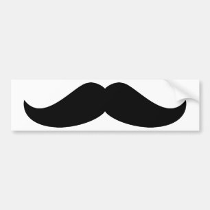 Adesivo Para Carro Bigode preto