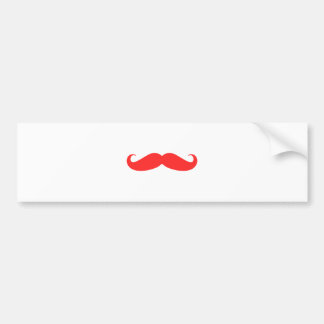 Adesivo Para Carro Bigode vermelho Stache para o Natal