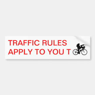Adesivo Para Carro Bike, regras de tráfego aplicam-lhe T    ,