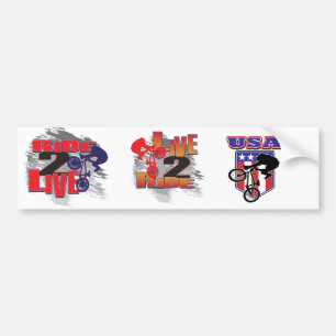 Adesivo Para Carro Biker BMX ao Vivo do Ride 2