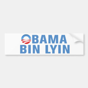 Adesivo Para Carro Bin Lyin de Obama