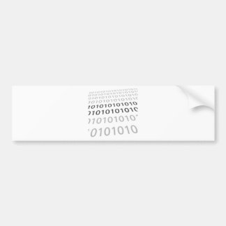 Adesivo Para Carro Binário preto & branco 01 - GeekShirts
