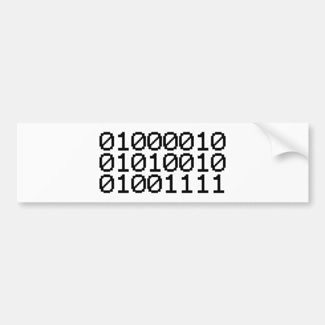 ADESIVO PARA CARRO BINARY BRO (Frente)