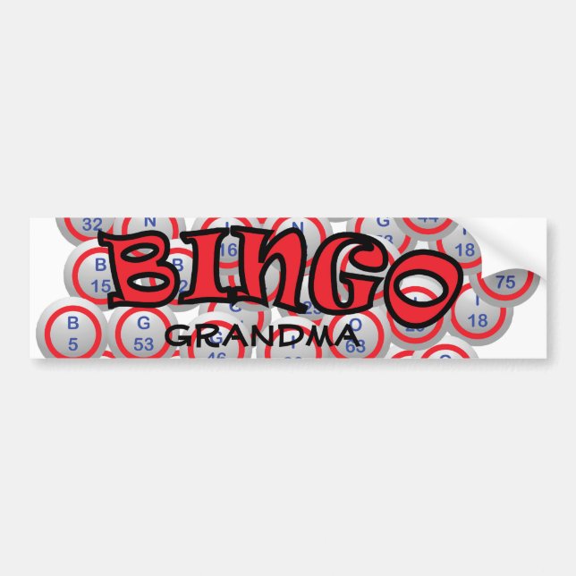 Adesivo Para Carro Bingo "nome" sobre bolas do Bingo (Frente)