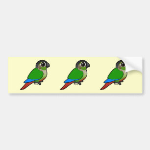 Adesivo Para Carro Birdorable Conure Verde-cheeked
