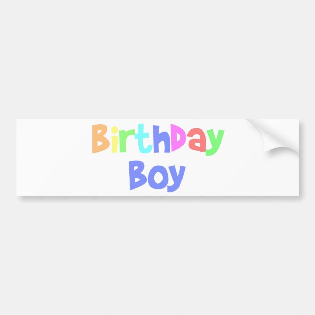 Adesivo Para Carro Birthday Boy (Frente)