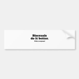 ADESIVO PARA CARRO BISEXUALS MELHORA (COM TODOS)