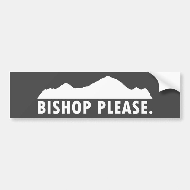 Adesivo Para Carro Bishop, por favor (Frente)