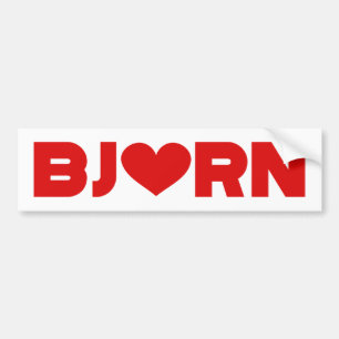 Adesivo Para Carro Bjorn Love