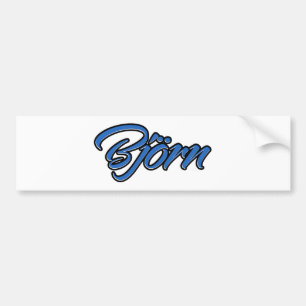 Adesivo Para Carro Björn Name blue Aufkleber Sticker Autoaufkleber