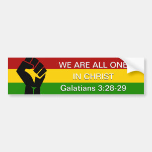 Adesivo Para Carro Black History Month WE ARE ALL ONE IN CHRIST