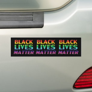 Adesivo Para Carro Black Lives Matter arco-íris tipografia lgbt preta