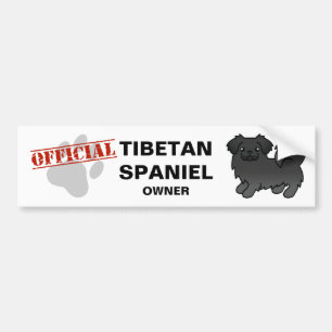 Adesivo Para Carro Black Tibetan Spaniel Cão de Cartoon