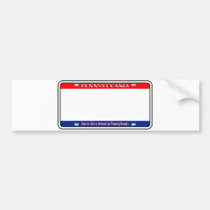 Adesivo Para Carro Blank Pennsylvania License Plate
