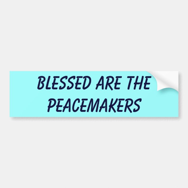 Adesivo Para Carro Blessed é os pacificadores (Frente)