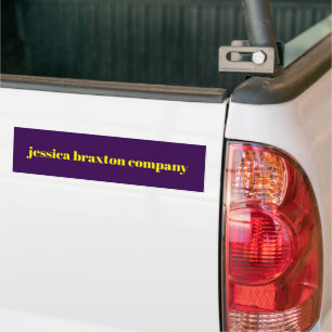 Adesivo Para Carro Bloco de cor minimalista nome personalizado 