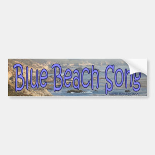 Adesivo Para Carro Blue Beach Song™ - Bumper Sticker