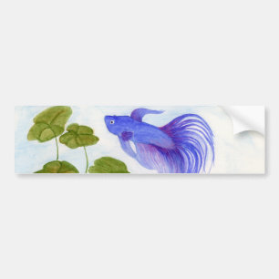 Adesivo Para Carro Blue Betta Fish