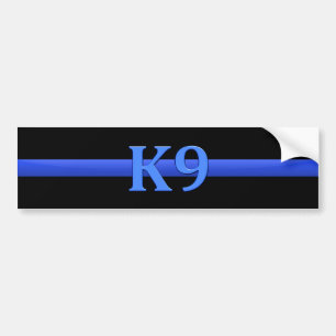 Adesivo Para Carro Blue Line fino & K9