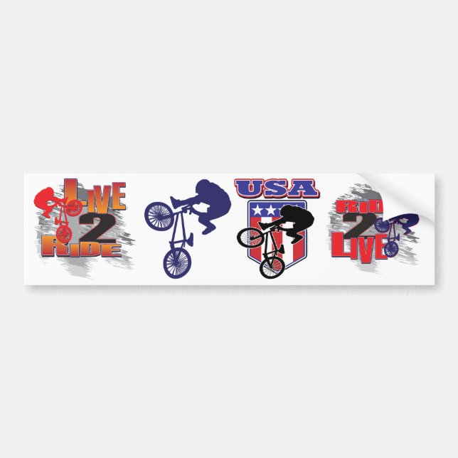 Adesivo Para Carro BMX Biker (Frente)
