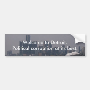 Adesivo Para Carro Boa vinda a Detroit