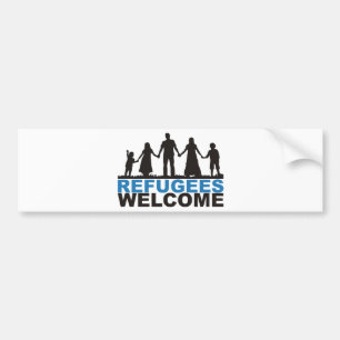 Adesivo Para Carro Boa vinda dos refugiados