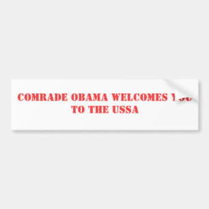 Adesivo Para Carro Boas vindas do camarada Obama você ao USSA
