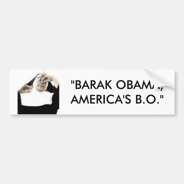 Adesivo Para Carro bodyodor, "BARAK OBAMA, os B.O. de AMÉRICA " (Frente)