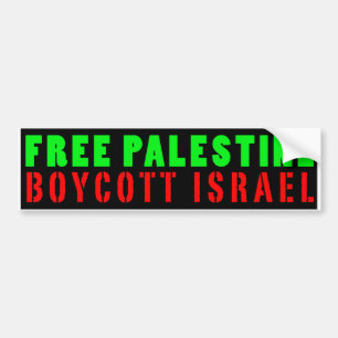 Adesivo Para Carro BOICOTE LIVRE ISRAEL de PALESTINA - autocolante no