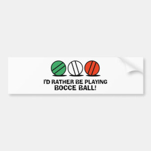 Adesivo Para Carro Bola de Bocce engraçada