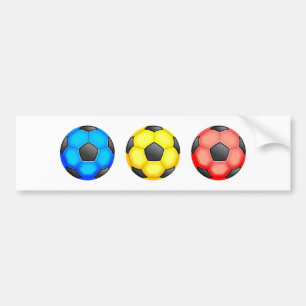 Adesivo Para Carro Bolas de futebol coloridas